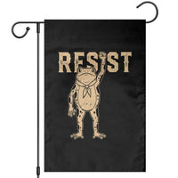 Frog Resist Garden Flag Raised Fist Protest Fighter Retro Graphic - Wonder Print Shop