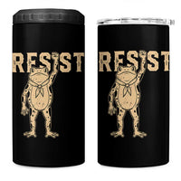 Frog Resist 4 in 1 Can Cooler Tumbler Raised Fist Protest Fighter Retro Graphic - Wonder Print Shop