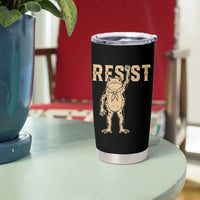 Frog Resist Tumbler Cup Raised Fist Protest Fighter Retro Graphic - Wonder Print Shop