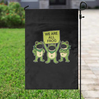 We Are All Frog Garden Flag Frogs Protest Together Strong - Wonder Print Shop