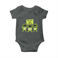 We Are All Frog Baby Onesie Frogs Protest Together Strong - Wonder Print Shop