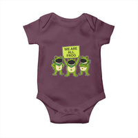 We Are All Frog Baby Onesie Frogs Protest Together Strong - Wonder Print Shop