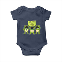 We Are All Frog Baby Onesie Frogs Protest Together Strong - Wonder Print Shop