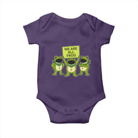 We Are All Frog Baby Onesie Frogs Protest Together Strong - Wonder Print Shop