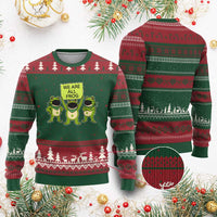 We Are All Frog Ugly Christmas Sweater Frogs Protest Together Strong - Wonder Print Shop