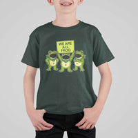 We Are All Frog T Shirt For Kid Frogs Protest Together Strong - Wonder Print Shop