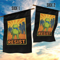 Resist Frog Graphic Garden Flag Protest Stand Against Fascism - Wonder Print Shop