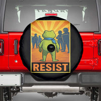 Resist Frog Graphic Spare Tire Cover Protest Stand Against Fascism - Wonder Print Shop