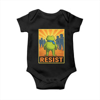 Resist Frog Graphic Baby Onesie Protest Stand Against Fascism - Wonder Print Shop