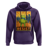 Resist Frog Graphic Hoodie Protest Stand Against Fascism - Wonder Print Shop