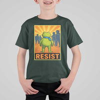 Resist Frog Graphic T Shirt For Kid Protest Stand Against Fascism - Wonder Print Shop