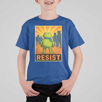 Resist Frog Graphic T Shirt For Kid Protest Stand Against Fascism - Wonder Print Shop