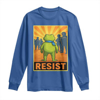Resist Frog Graphic Long Sleeve Shirt Protest Stand Against Fascism - Wonder Print Shop