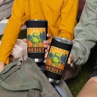 Resist Frog Graphic Tumbler Cup Protest Stand Against Fascism - Wonder Print Shop