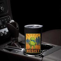 Resist Frog Graphic Tumbler Cup Protest Stand Against Fascism - Wonder Print Shop