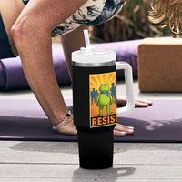 Resist Frog Graphic Tumbler With Handle Protest Stand Against Fascism - Wonder Print Shop