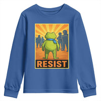 Resist Frog Graphic Youth Sweatshirt Protest Stand Against Fascism - Wonder Print Shop