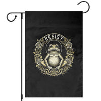 Zen Frog Resist Garden Flag Sacred Resistance Protest Ornate Style Graphic - Wonder Print Shop