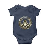 Zen Frog Resist Baby Onesie Sacred Resistance Protest Ornate Style Graphic - Wonder Print Shop