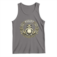 Zen Frog Resist Tank Top Sacred Resistance Protest Ornate Style Graphic - Wonder Print Shop