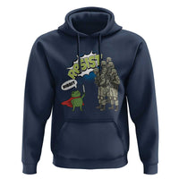 Funny Frog Protest Comic Graphic Hoodie Ribbit Resist Stand Against - Wonder Print Shop
