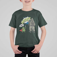 Funny Frog Protest Comic Graphic T Shirt For Kid Ribbit Resist Stand Against - Wonder Print Shop
