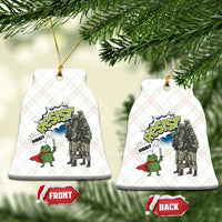 Funny Frog Protest Comic Graphic Ceramic Ornament Ribbit Resist Stand Against - Wonder Print Shop