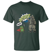 Funny Frog Protest Comic Graphic T Shirt Ribbit Resist Stand Against - Wonder Print Shop