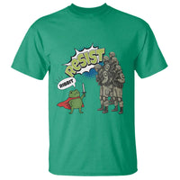 Funny Frog Protest Comic Graphic T Shirt Ribbit Resist Stand Against - Wonder Print Shop
