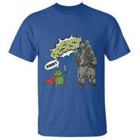 Funny Frog Protest Comic Graphic T Shirt Ribbit Resist Stand Against - Wonder Print Shop