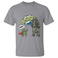 Funny Frog Protest Comic Graphic T Shirt Ribbit Resist Stand Against - Wonder Print Shop