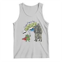 Funny Frog Protest Comic Graphic Tank Top Ribbit Resist Stand Against - Wonder Print Shop