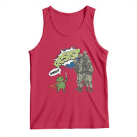 Funny Frog Protest Comic Graphic Tank Top Ribbit Resist Stand Against - Wonder Print Shop