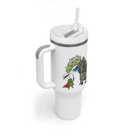Funny Frog Protest Comic Graphic Tumbler With Handle Ribbit Resist Stand Against - Wonder Print Shop