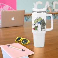 Funny Frog Protest Comic Graphic Tumbler With Handle Ribbit Resist Stand Against - Wonder Print Shop