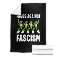 Walking Frog Against Fascism Throw Blanket Frogs Band Resistance Protest - Wonder Print Shop
