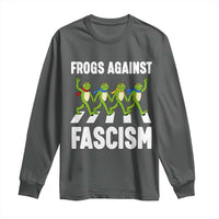 Walking Frog Against Fascism Long Sleeve Shirt Frogs Band Resistance Protest - Wonder Print Shop