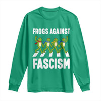 Walking Frog Against Fascism Long Sleeve Shirt Frogs Band Resistance Protest - Wonder Print Shop