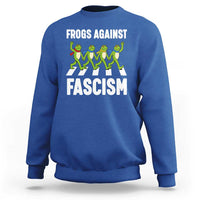Walking Frog Against Fascism Sweatshirt Frogs Band Resistance Protest - Wonder Print Shop