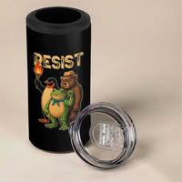 Resist Social Club 2025 4 in 1 Can Cooler Tumbler Bear Penguin Frog Protest Unity for Social Justice - Wonder Print Shop