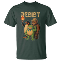 Resist Social Club 2025 T Shirt Bear Penguin Frog Protest Unity for Social Justice - Wonder Print Shop