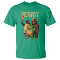 Resist Social Club 2025 T Shirt Bear Penguin Frog Protest Unity for Social Justice - Wonder Print Shop