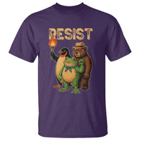 Resist Social Club 2025 T Shirt Bear Penguin Frog Protest Unity for Social Justice - Wonder Print Shop