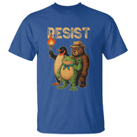 Resist Social Club 2025 T Shirt Bear Penguin Frog Protest Unity for Social Justice - Wonder Print Shop