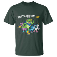 Portland On Ice 2025 T Shirt Resist Frog and Inflatable Animals Protest Sarcastic Politics - Wonder Print Shop