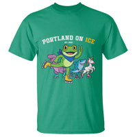 Portland On Ice 2025 T Shirt Resist Frog and Inflatable Animals Protest Sarcastic Politics - Wonder Print Shop