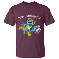 Portland On Ice 2025 T Shirt Resist Frog and Inflatable Animals Protest Sarcastic Politics - Wonder Print Shop
