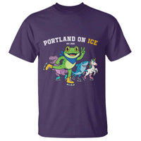 Portland On Ice 2025 T Shirt Resist Frog and Inflatable Animals Protest Sarcastic Politics - Wonder Print Shop