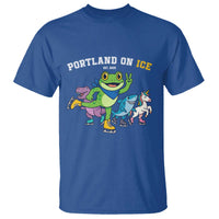 Portland On Ice 2025 T Shirt Resist Frog and Inflatable Animals Protest Sarcastic Politics - Wonder Print Shop