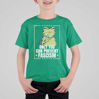 Only You Can Prevent Fascism Patriotic Frog T Shirt For Kid Resist Protest Poster - Wonder Print Shop